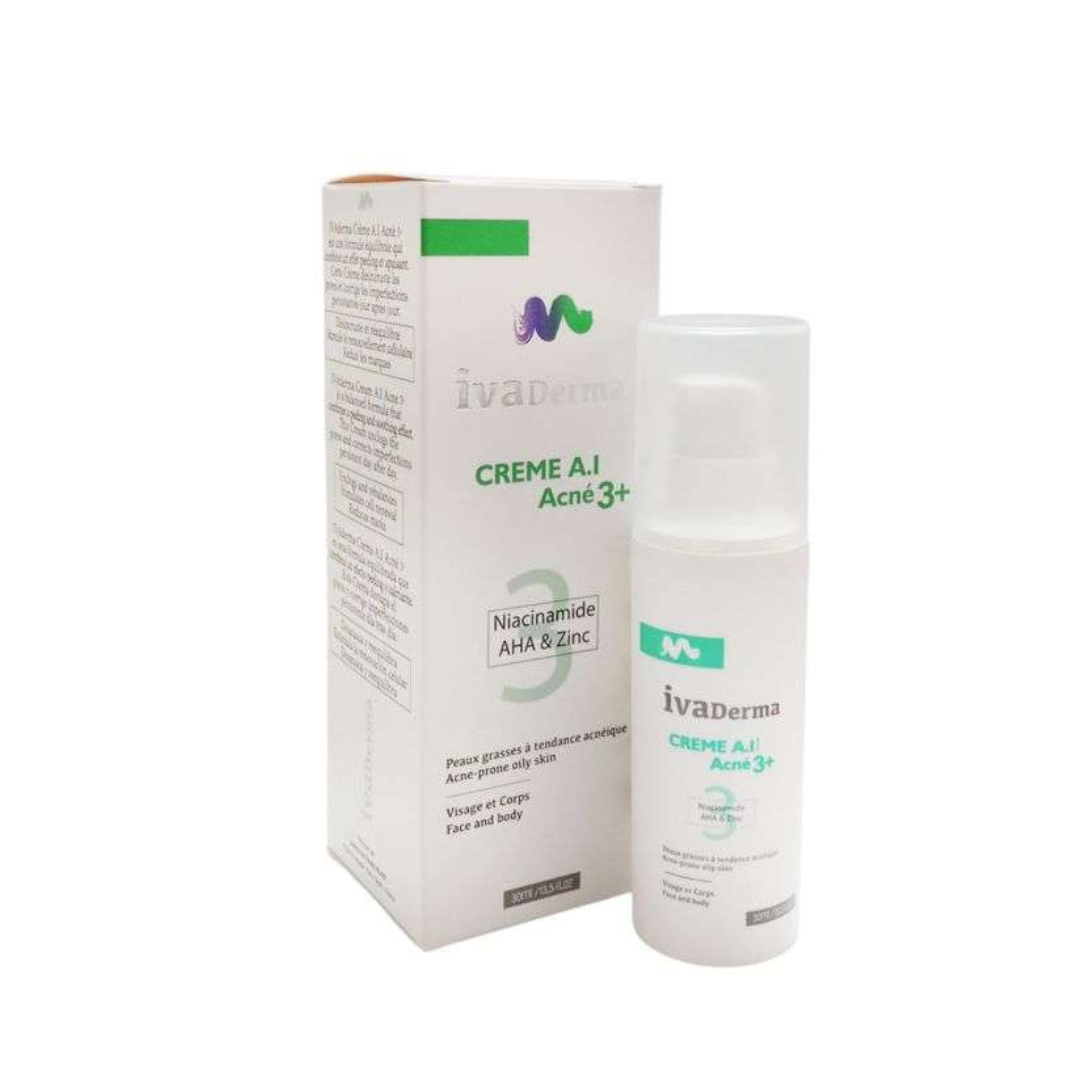 Ivaderma-creme-A.I-Acne-3-30ml.png Ivaderma Creme A.I Acne 3+ 30ml – Image 1