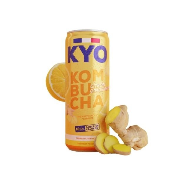 KYO KOMBUCHA CANETTE CITRON GINGEMBRE 330ML