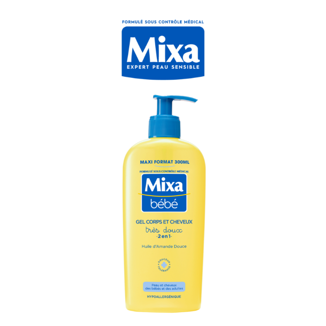 MIXA-Gel-Tres-Doux-2-En-1-Corps-Et-Cheveux-300ml.png MIXA Gel Très Doux 2 En 1 Corps Et Cheveux 300ml – Image 1