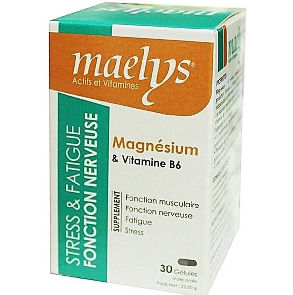Maelys Magnésium & Vitamine B6 – 30 Gélules