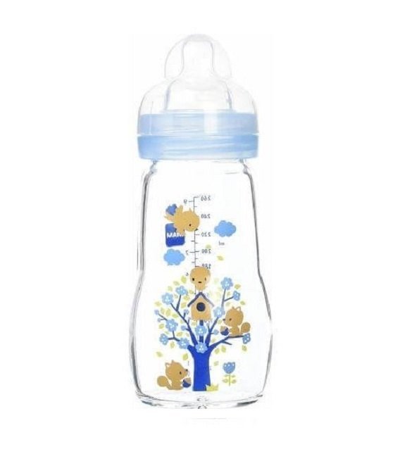 Mam-Biberon-en-verre-2m-260-ml.jpg Mam Baby Biberon Anti-colic +2m 260ml – Image 1