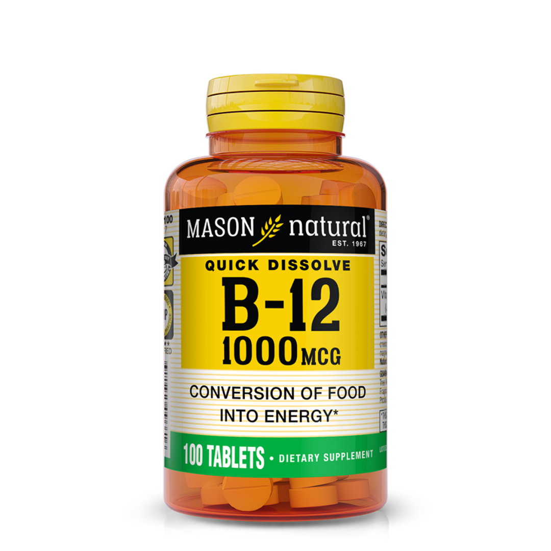 Mason-Natural-B-12-1000mg-100-tablets-966-100.png Mason Natural B-12 1000mg 100 Tablets – Image 1