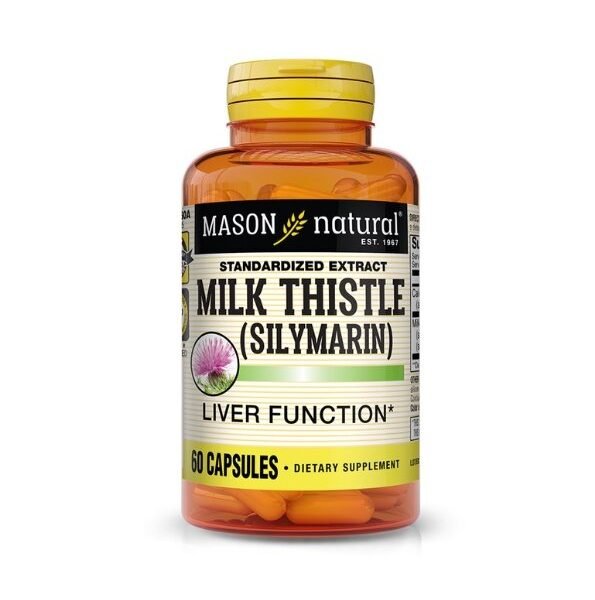 Mason Natural Milk Thistle Silymarin 60 Capsules 1299-60A