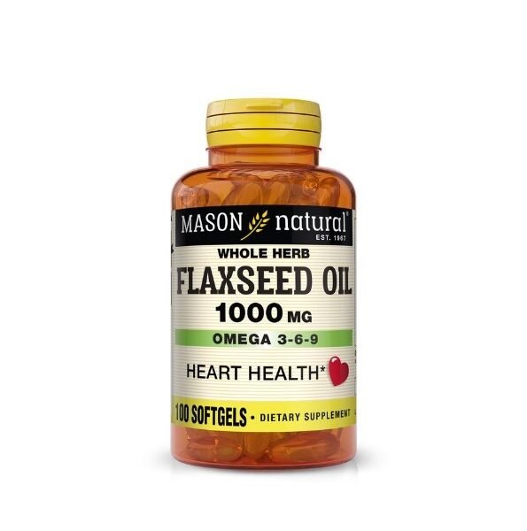 Mason Natural Flaxseed Oil 1000 mg 100 Softgels