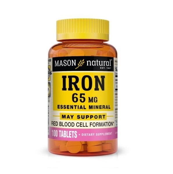 Mason Natural Iron 65mg 100 Tablets