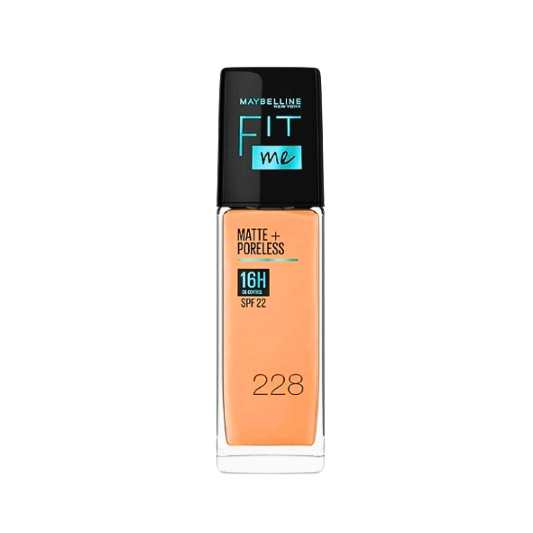 Maybelline-Fit-Me-FDt-Matte-Poreless-spf22-Nu-228-30ml.png Maybelline Fit Me Fond De Teint Matte+ Poreless spf22 Nu 228 30ml – Image 1