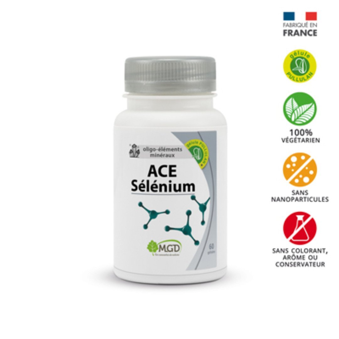 Mgd-Ace-Selenium-60-gelules.jpg Mgd Nature Ace Selenium 60 gelules – Image 1