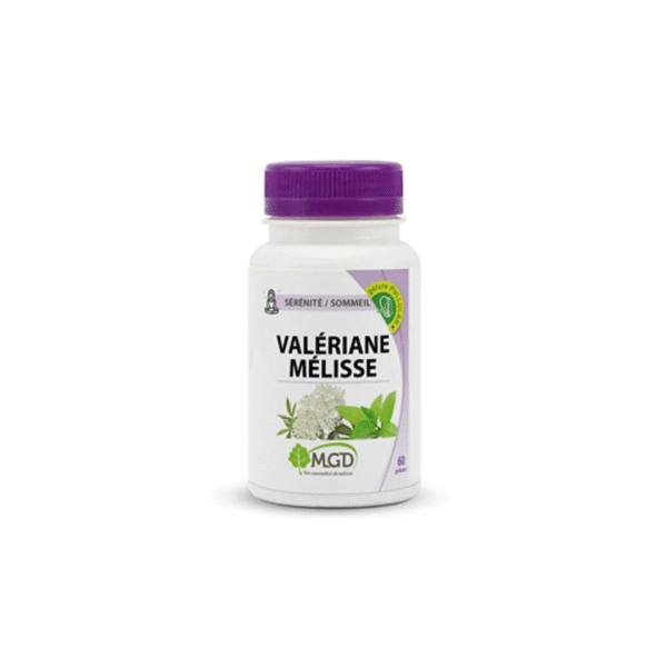 Mgd Nature Valériane et Mélisse – 60 Gélules
