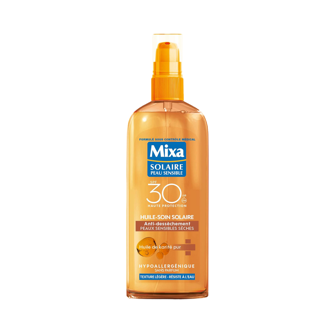 Mixa-Solaire-Huile-Soin-Solaire-spf30-150ml.png Mixa Solaire Huile-Soin Solaire spf30+ 150ml – Image 1
