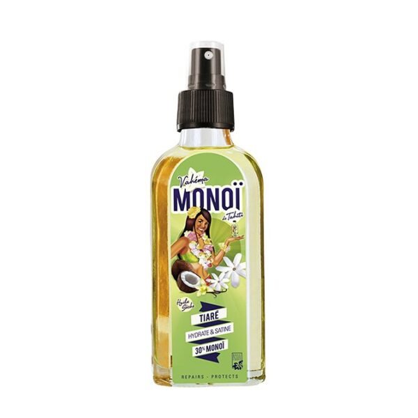 Vahéma Monoi Huile sèche Tiaré – 30% Monoï 100ml
