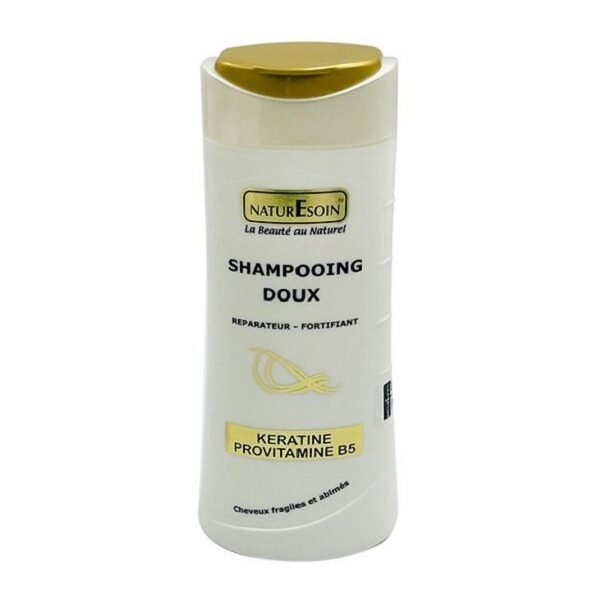 NATURE SOIN Shampooing Doux Réparateur-Fortifiant à La Kératine et à La Provitamine B5