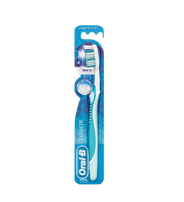 New-Project-8-1-2-1.jpg Oral-B Brosse A dents 3D White 40 Medium – Image 1