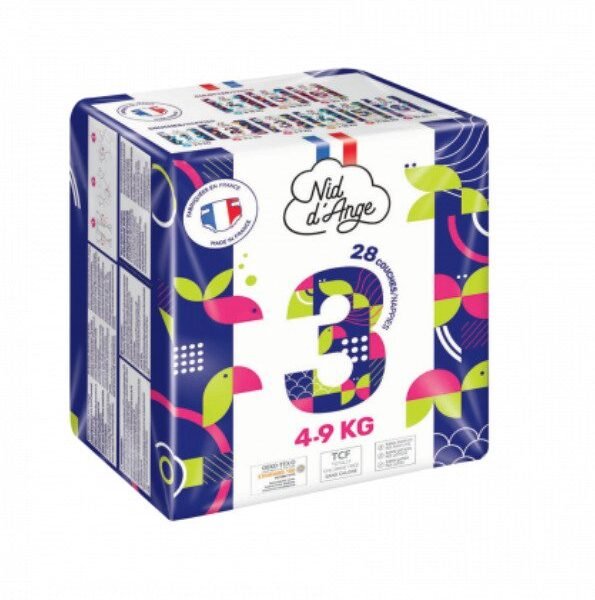 Nid D&rsquo;ange Couche Taille 3 4/9kg 28 Pieces