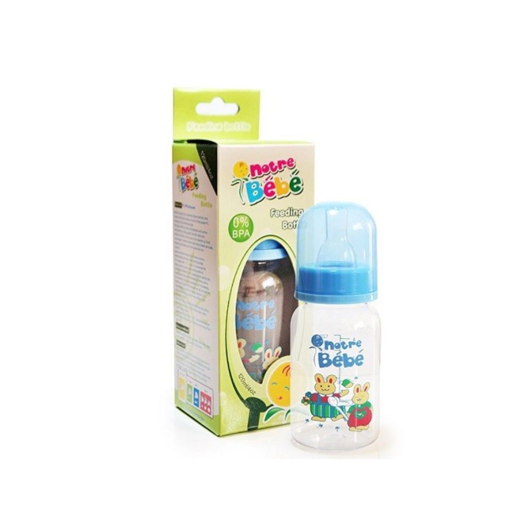 Notre-bebe-bib-simple-0m-Pm-120ml-1.png Notre Bebe Biberon Simple +0m Pm 120ml – Image 1