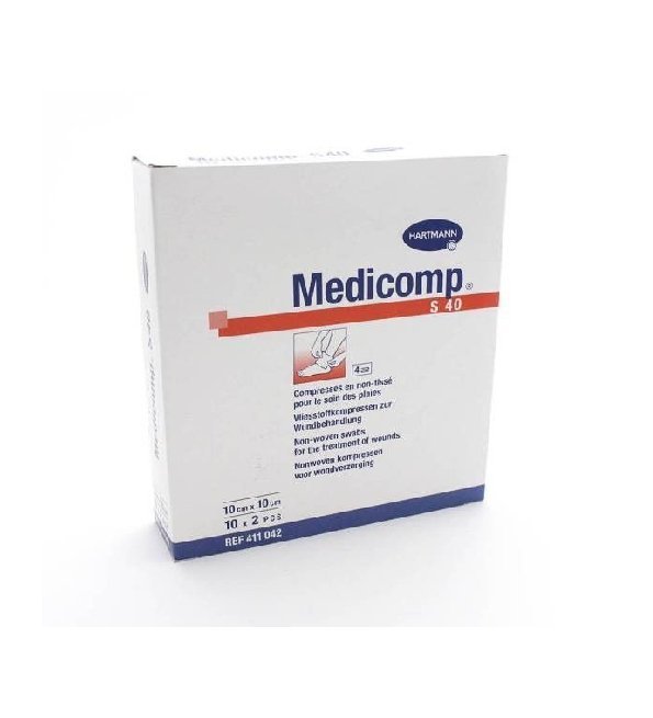Nouveau-projet-1-2.jpg Hartmann Medicomp compresse stériles 10*10 – Image 1