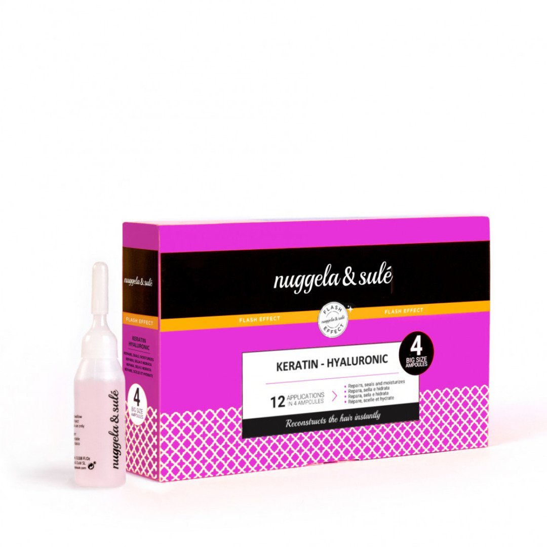 Nuggela-sule-keratin-hyaluronic-ampoules-4-unites-pack.jpg Nuggela & Sule Keratin Hyaluronic Ampoules 4 Unites Pack – Image 1