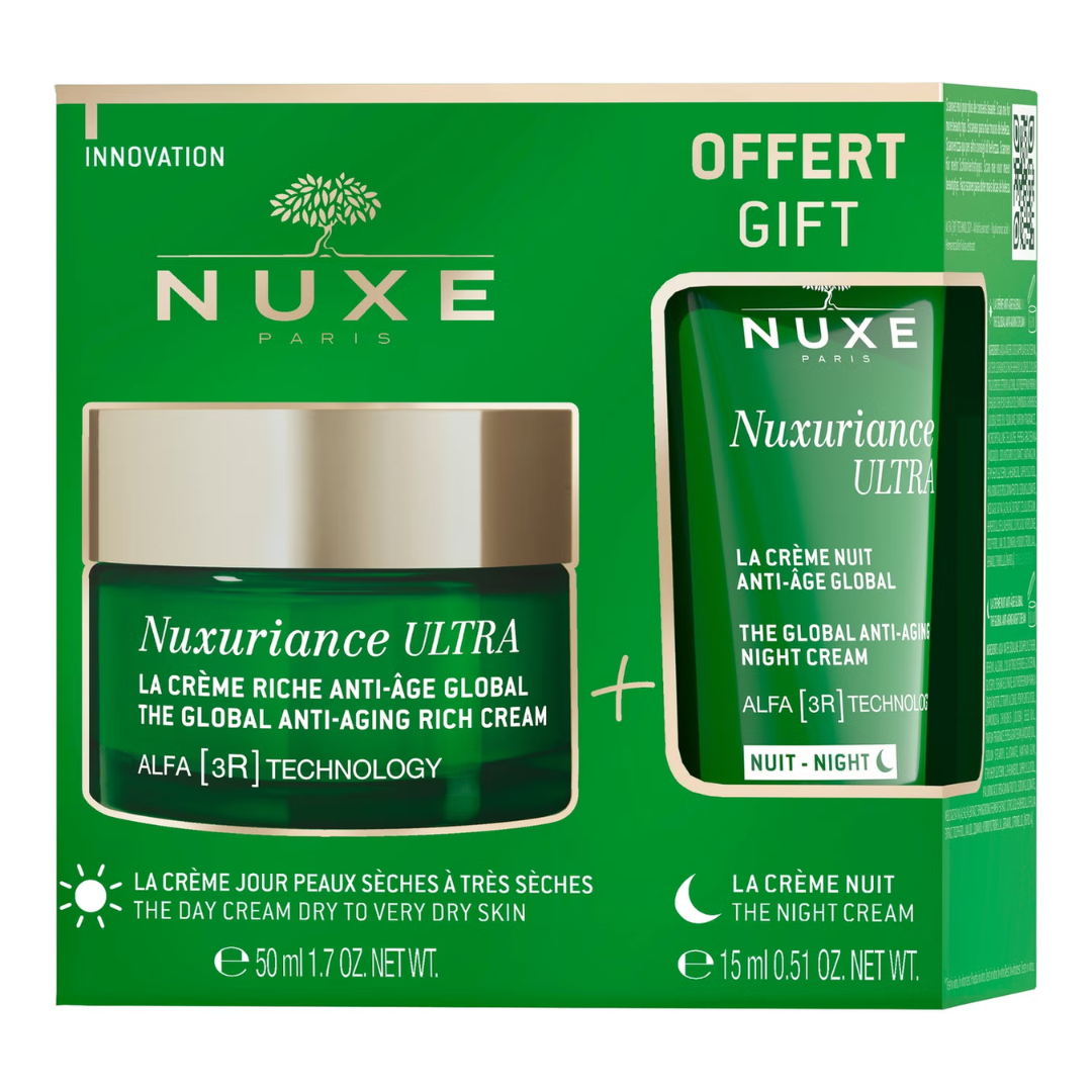 Nuxe-Nuxuriance-ultra-cr-riche-Anti-age-globale-50mlMini-cr-nuit-pack-1.png Nuxe Nuxuriance Ultra Creme Riche Anti-age Globale 50ml+ Creme Nuit 15ml – Image 1