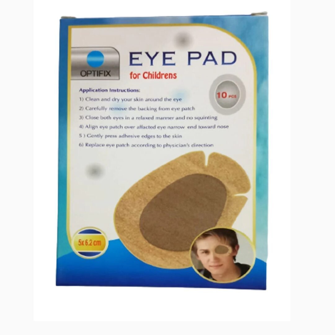 Optifix-eye-pad-enfantts-75.4cm10pcs.jpg Optifix Eye Pad Enfantts 7*5.4cm 10 Pieces – Image 1