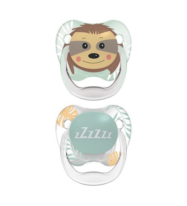 Dr. Brown’s Sucette Phase 2 Têtes d’Animaux, Pack de 2 (0-6 Mois) – Image 1