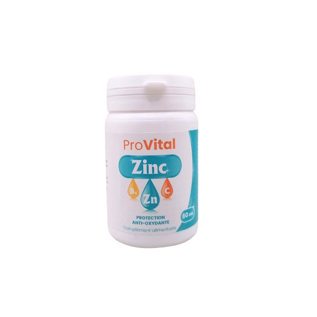 Pro-vital-Zinc-60gelules.png Pro Vital Zinc 60 Gelules – Image 1