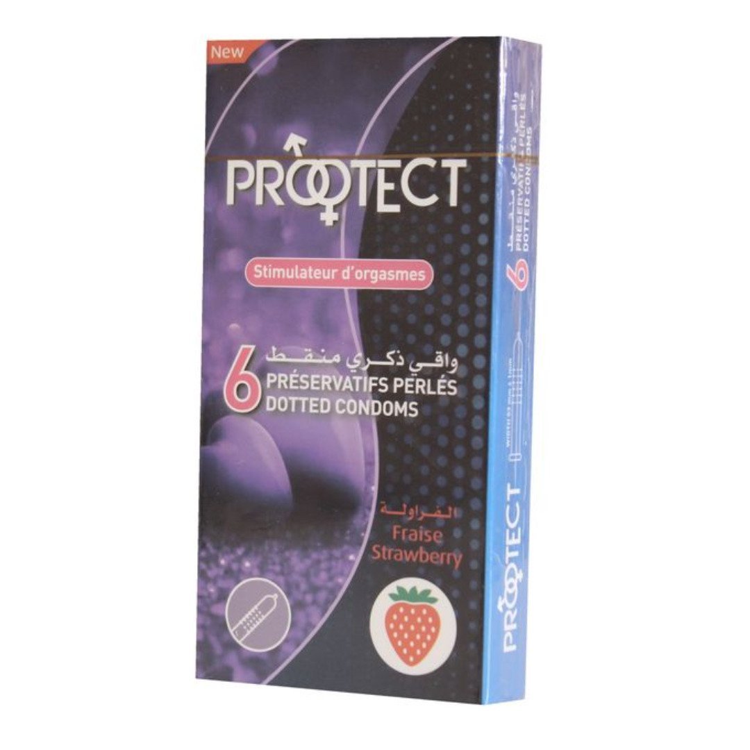 Protect-preservatifs-Fraise-6-pcs.jpg Protect Preservatifs Fraise 6 Pieces – Image 1