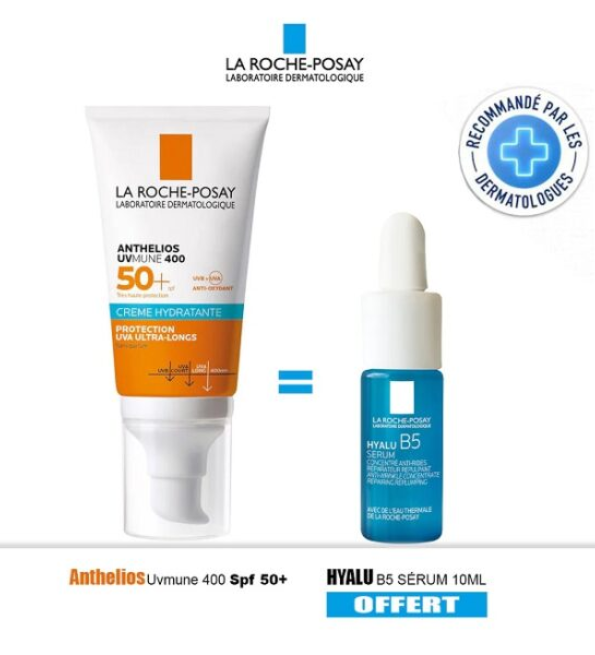 Rp-Anthelios-Cr-Fondante-UVMUNE-400-50mlHyalu-B5-Ech-pack-1.png La Roche Posay Anthelios Creme Fondante UVMUNE 400 50ml+ Hyalu B5 Mini Offerte – Image 1