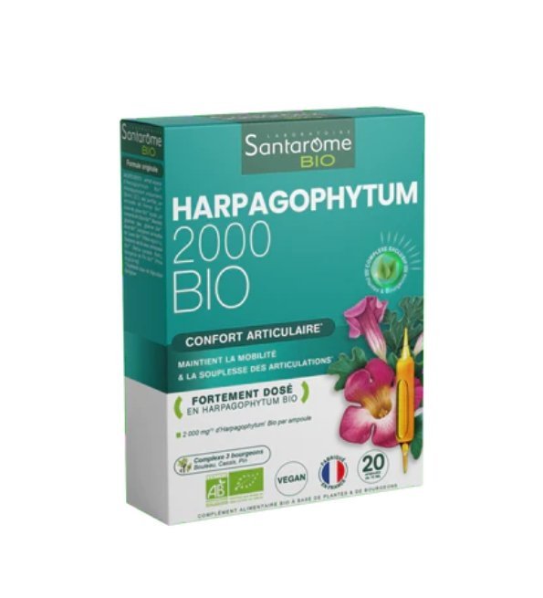 SANTAROME-HARPAGOPHYTUM-2000-20AMP-1.jpg SANTAROME HARPAGOPHYTUM 2000 20 AMPOULES – Image 1
