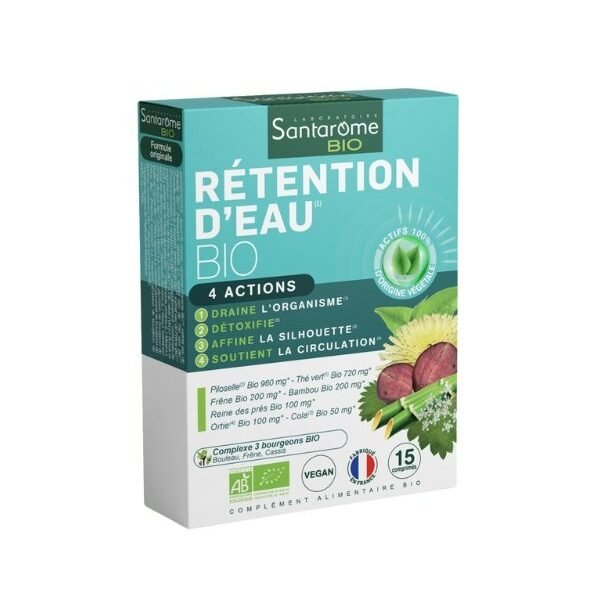 SANTAROME RETENTION D&rsquo;EAU 15 COMPRIMES