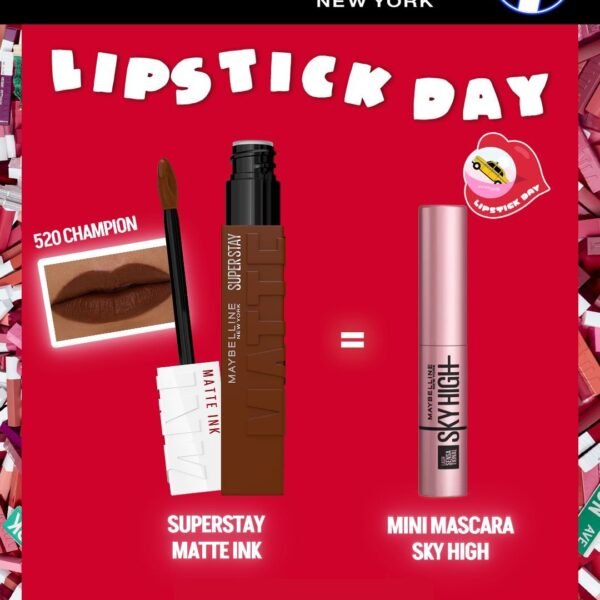 MAYBELLINE SUPERSTAY MATTE INK 520 CHAMPION NU = MNY SKY HIGH MINI