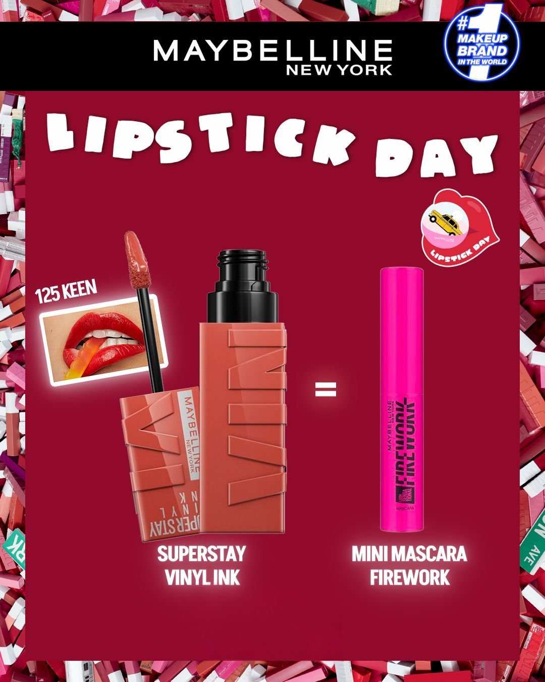 SS-VINYL-INK-125-KEEN-Mini-Mascara-FIREWORK.jpg MAYBELLINE SUPERSTAY VINYL INK 125 KEEN NU INT = MINI MASCARA FIREWORK – Image 1