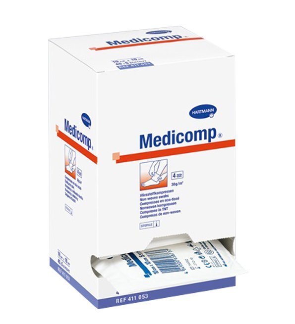 Sans-titre-1-3-1.jpg Hartmann medicompresses 5*5cm 100/boite – Image 1