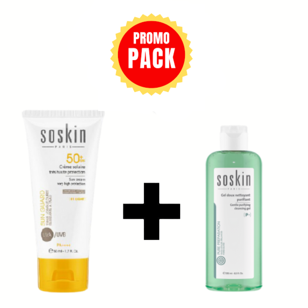Soskin-Ecran-Solaire-RichE-spf5050mlGel-Doux-Nett-60ml-Pack.png Soskin Ecran Solaire RichE spf50+50ml+Gel Doux Nett 60ml Pack – Image 1