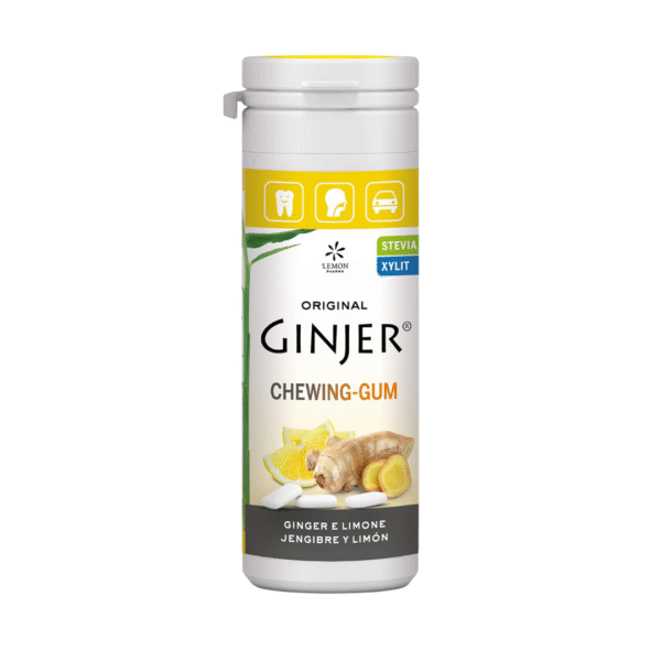 Stevia Gum Ginger Lemon 30g