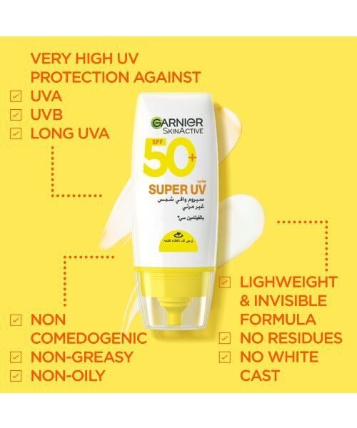 Garnier Super UV Serum Invisible Sunscreen 30ml