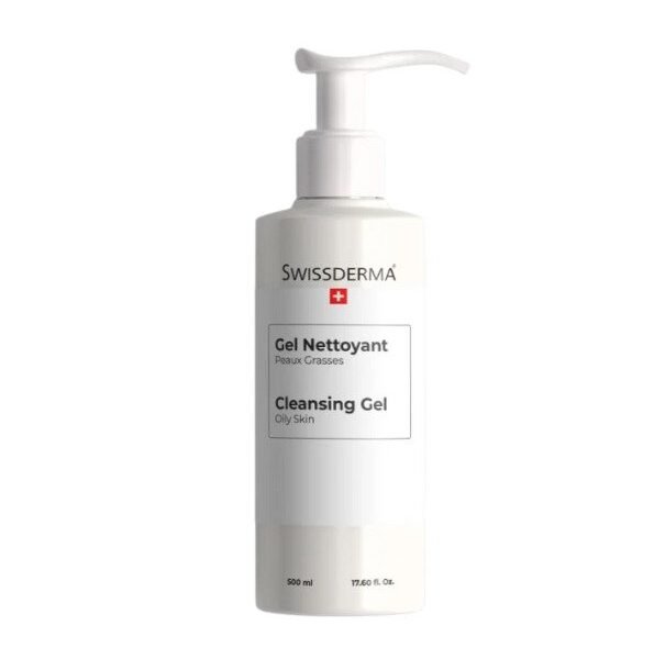 Swissderma Gel Nettoyant Peux Grasses 500ml