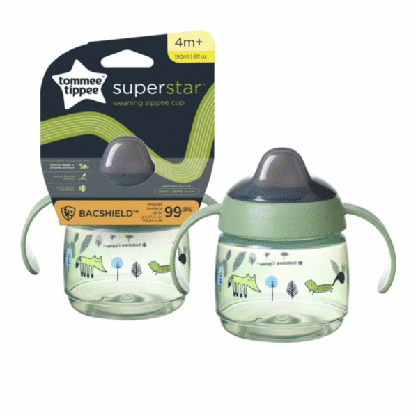Tommee Tippee Tasse d&rsquo;apprentissage +4m 190ml vert