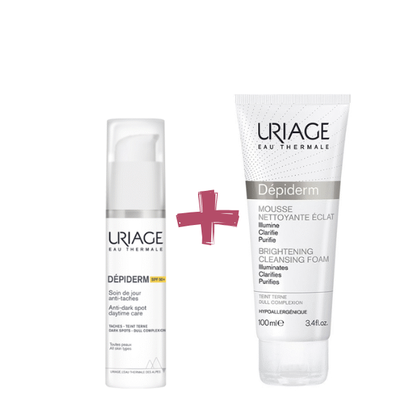 Uriage Depiderm Spf50 30ml + Depiderm Mousse Nettoyante 100ml PACK