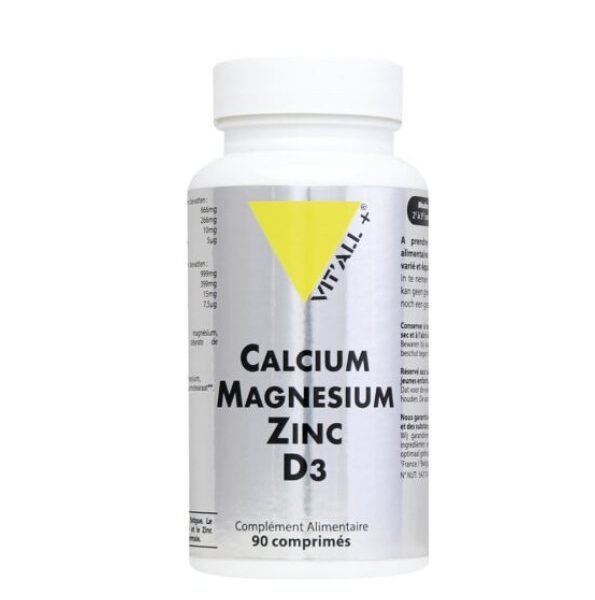 VITALL PLUS CALCIUM MAGNESIUM ZINC D3 90 COMPRIMES
