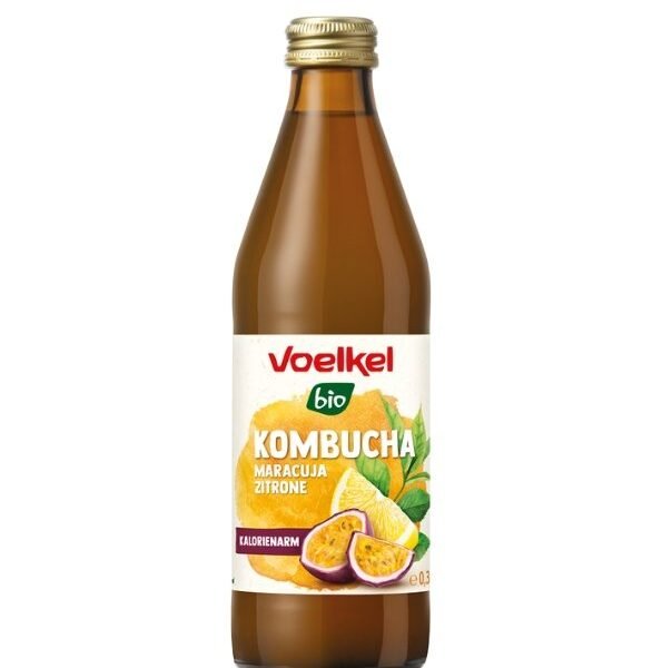 VOELKEL KOMBUCHA FRUIT DE LA PASSION CITRON 330ML