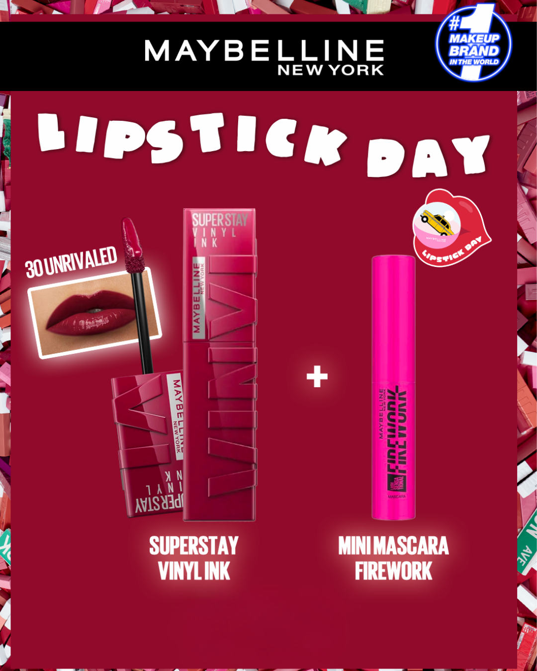 Vinyl-30-unrivaled.png MAYBELLINE SUPERSTAY VINYL INK 30 UNRIVALED = MINI MASCARA FIREWORK – Image 1