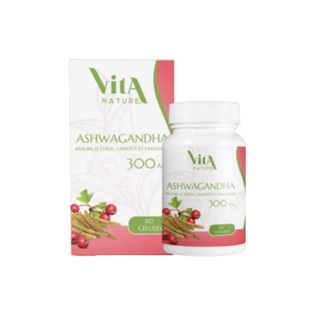 Vita-nature-ashwagandha-300mg-60-gelules-1.jpg Vita Nature Ashwagandha 300mg 60 Gelules – Image 1