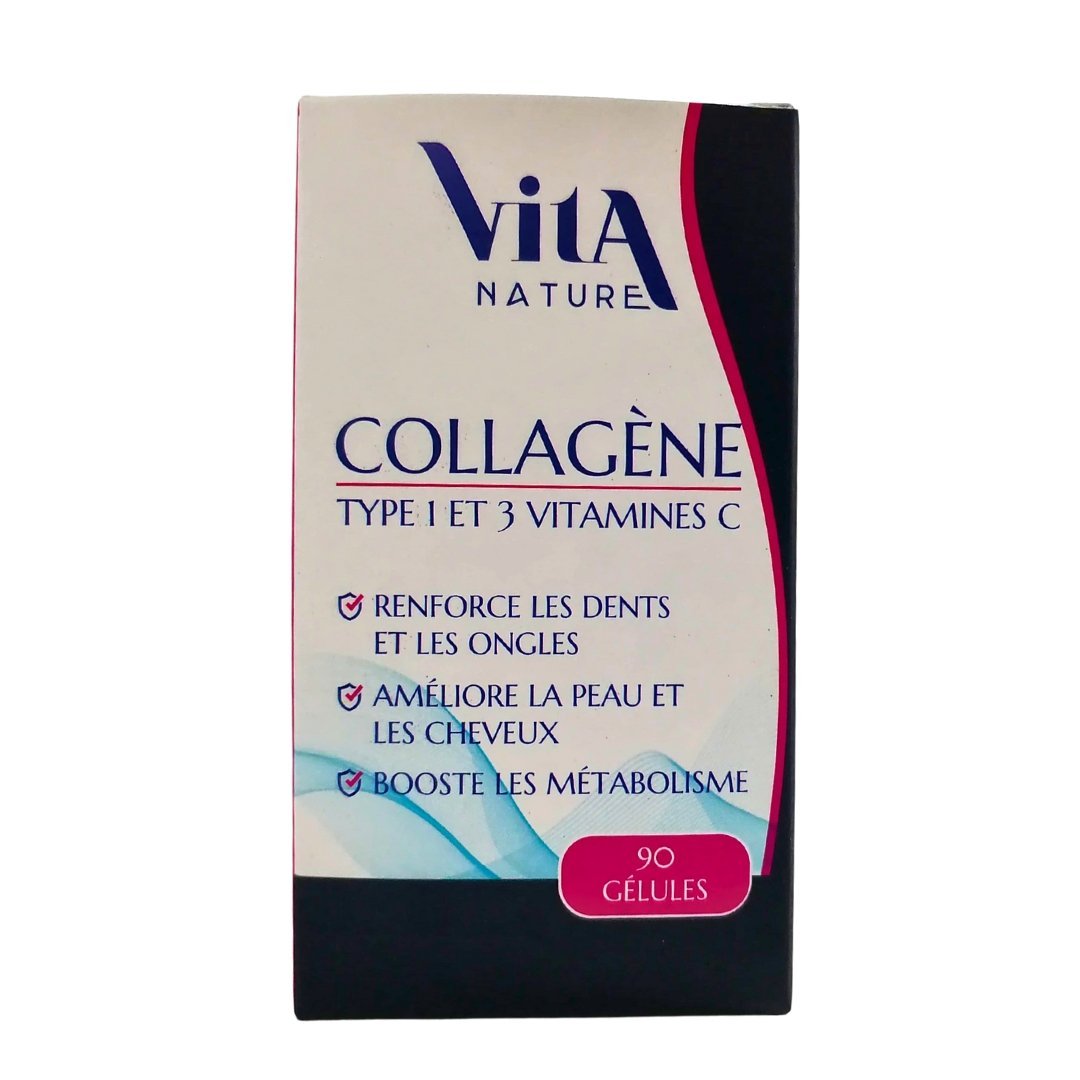 Vita-nature-collagene-90-gelules-1.jpg Vita Nature Collagene 90 Gelules – Image 1
