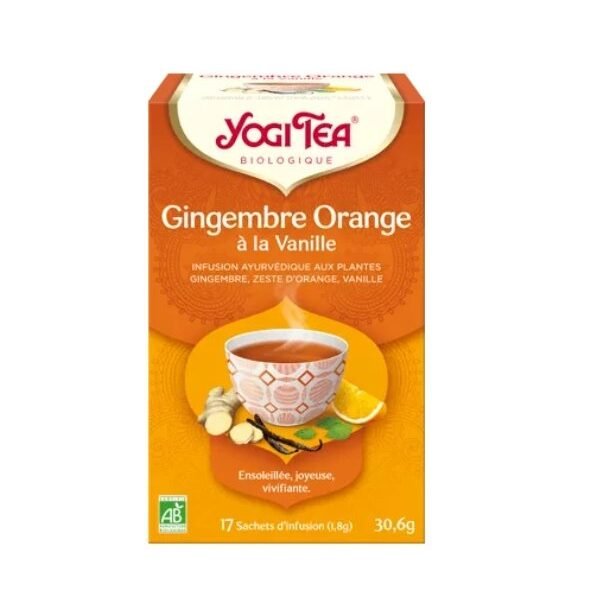 YOGI TEA GINGEMBRE ORANGE VANILLE 17 X 2G