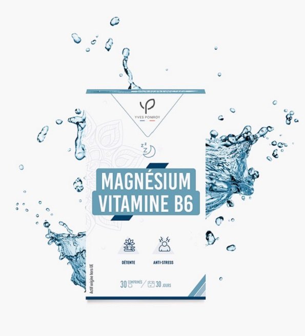 Yves-Ponroy-Magnesium-Vitamine-B6-1.jpg Yves Ponroy Magnésium et vitamine B6 – 30 Comprimes – Image 1