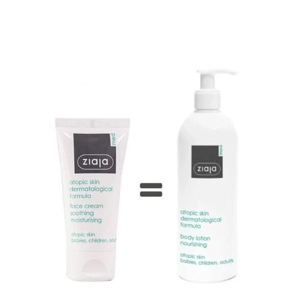 Ziaja med Atopic Creme 50ml + Emulsion Hydratante 400ml