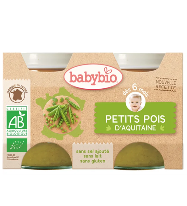 babybio-petits-pois-daquitaine-2x130g-6m-1.png BABYBIO POT PATATE DOUCE 2*130G – Image 1