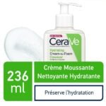 CeraVe Crème Moussante Nettoyante Hydratante Peau Normale à Sèche | 236ml