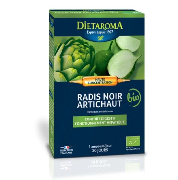 Dietaroma Radis Noir Artichaut 20 Ampoules*10ml