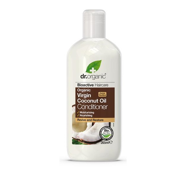 coconut_conditioner_drorganic-1.png Dr Organic Après-Shampoing à l’Huile de Noix de Coco Vierge 265Ml – Image 1