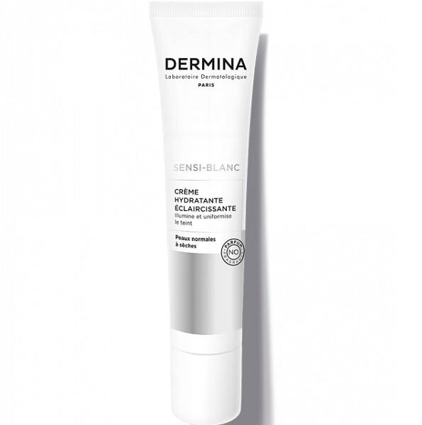 DERMINA SENSI-BLANC CREME HYDRATANTE ECLAIRCISSANTE PEAUX NORMALES A SECHES 40ML
